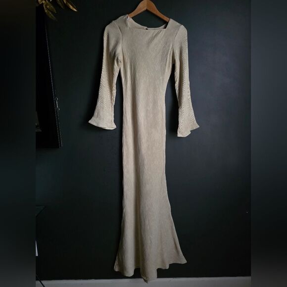 Podur Ecru Silhouette Dress Sz 8 - Picture 3 of 11